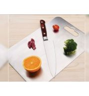S.S. Chopping Board Stainless Steel - Rustproof Hygiene Cutting Board with Juice Groove Non-Slip Feet, Dishwasher Safe Kitchen Prep Tool for Meat Veggies Fruits, Durable B2B UAE Commercial Grade 